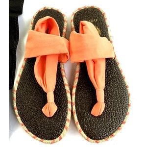 New Nalho Women's Ganika Memory Foam Espadrilles Sandals Sz 6 Shoes Cantaloupe